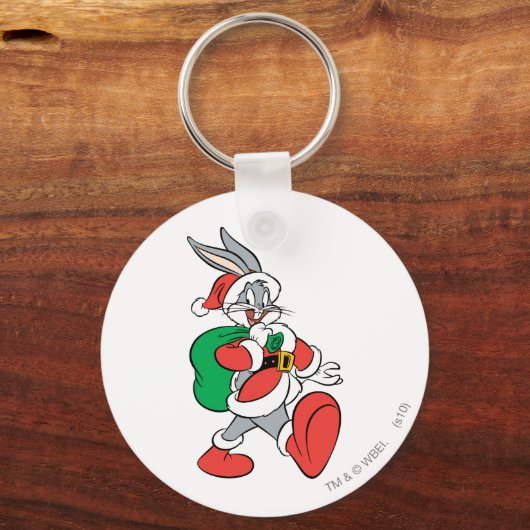 BUGS BUNNY™ Santa Schlüsselanhänger (Vorderseite)