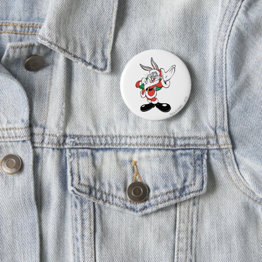 BUGS BUNNY™ Santa Waving Button (Beispiel)