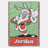 BUGS BUNNY™ Santa Waving Decke (Vorderseite Vertikal)