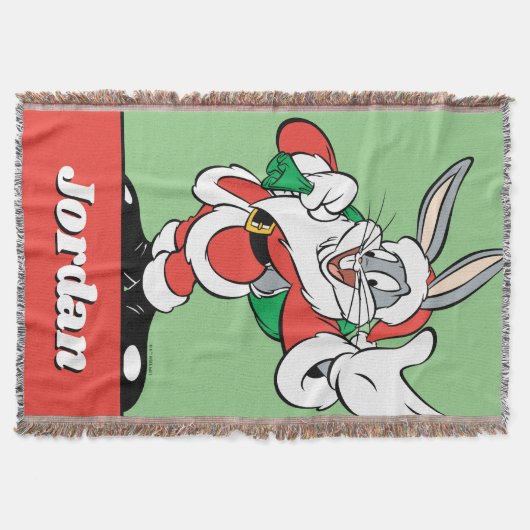 BUGS BUNNY™ Santa Waving Decke (Vorderseite)