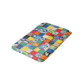 BUGS BUNNY™ Schachbrett mit farbenfrohen Namen und Badematte (Schrägansicht)