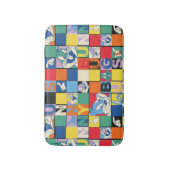 BUGS BUNNY™ Schachbrett mit farbenfrohen Namen und Badematte (Vorderseite Vertikal)