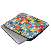 BUGS BUNNY™ Schachbrett mit farbenfrohen Namen und Laptopschutzhülle (Vorne Knopf)