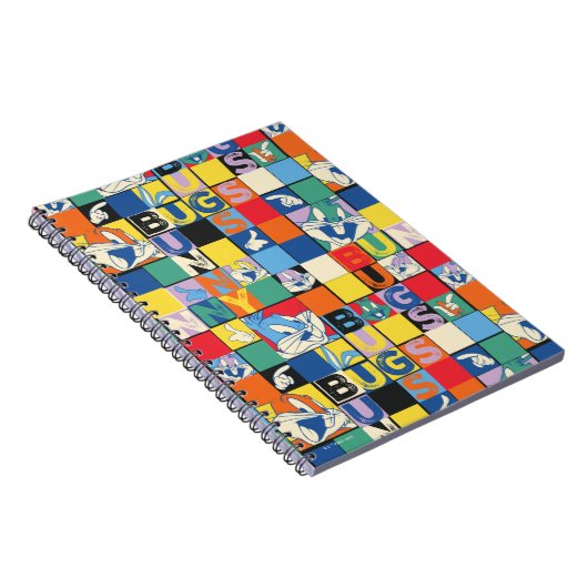 BUGS BUNNY™ Schachbrett mit farbenfrohen Namen und Notizblock (Rechte Seite)