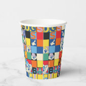 BUGS BUNNY™ Schachbrett mit farbenfrohen Namen und Pappbecher (Rechts)