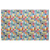 BUGS BUNNY™ Schachbrett mit farbenfrohen Namen und Stoff (Fat Quarter (45,7 x 55,9 cm))