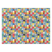 BUGS BUNNY™ Schachbrett mit farbenfrohen Namen und Tischdecke (Vorderseite (Horizontal))