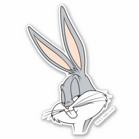 BUGS BUNNY™ Sideways Glance Aufkleber (Vorderseite)