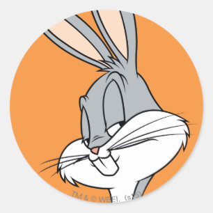 BUGS BUNNY™ Sideways Glance Runder Aufkleber