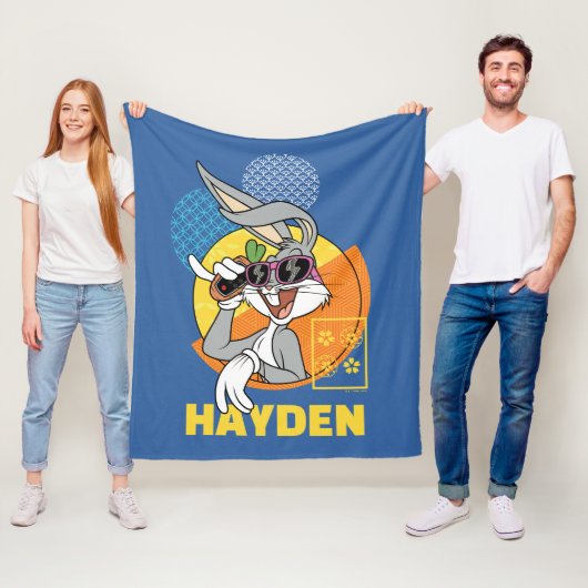 BUGS BUNNY™ Singaporean Vacation Graphic Fleecedecke (Beispiel)