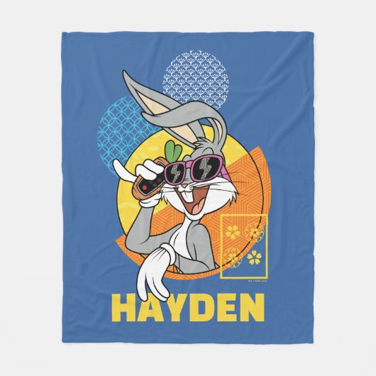 BUGS BUNNY™ Singaporean Vacation Graphic Fleecedecke (Vorderseite)