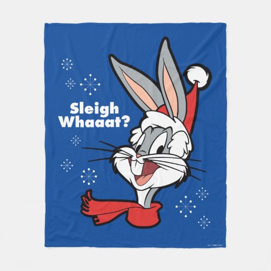 BUGS BUNNY™ "Sleigh Whaaat?" Fleecedecke (Vorderseite)