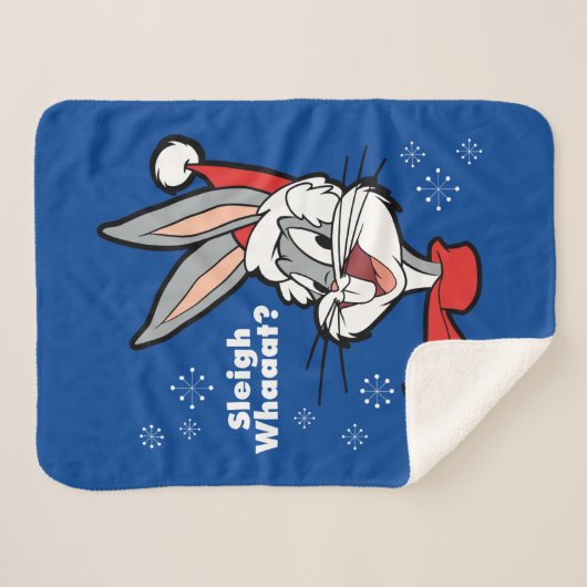 BUGS BUNNY™ "Sleigh Whaaat?" Sherpadecke (Vorderseite (Horizontal))