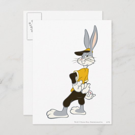 BUGS BUNNY™ Sly Pitcher Postkarte (Vorne/Hinten)