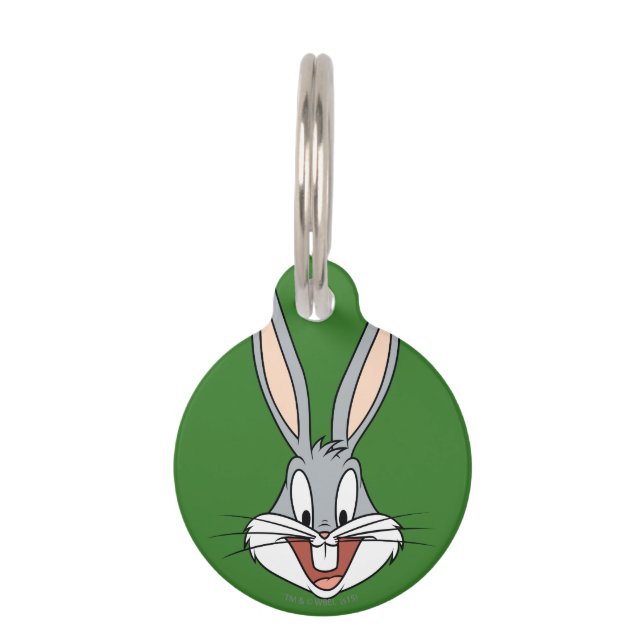 BUGS BUNNY™ Smiling Face Haustiermarke (Vorderseite)