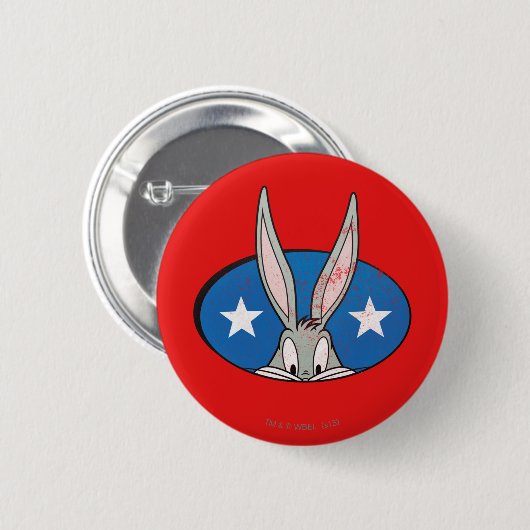 BUGS BUNNY™ Stars Badge Button (Vorne & Hinten)