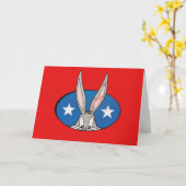 BUGS BUNNY™ Stars Badge Karte (Gelbe Blume)