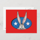BUGS BUNNY™ Stars Badge Postkarte (Vorne/Hinten)