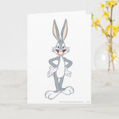 BUGS BUNNY™ Stehend Karte (Gelbe Blume)