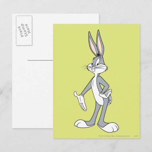 BUGS BUNNY™ Stehend Postkarte (Vorne/Hinten)