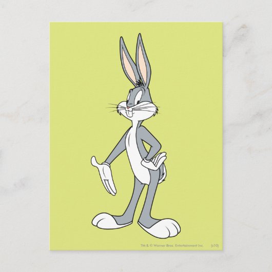 BUGS BUNNY™ Stehend Postkarte (Vorderseite)
