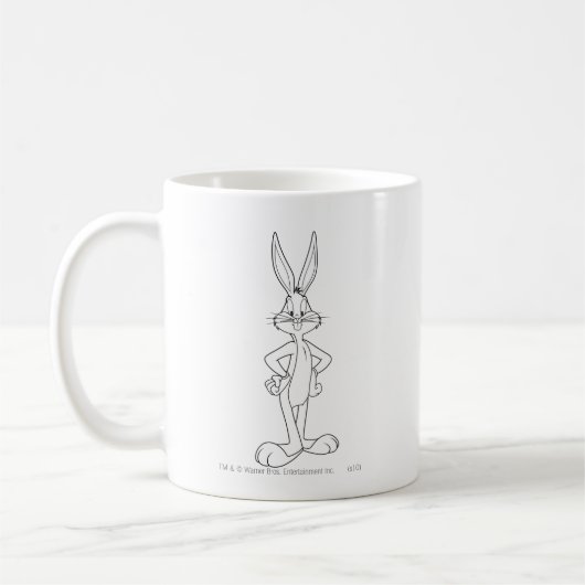 BUGS BUNNY™ Stehend Sketch Kaffeetasse (Links)