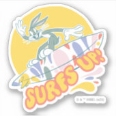 BUGS BUNNY™ - Surfs Up! Aufkleber (Vorderseite)