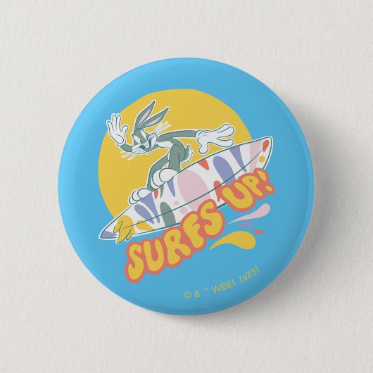 BUGS BUNNY™ - Surfs Up! Button (Vorderseite)