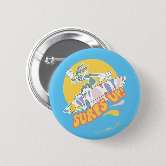 BUGS BUNNY™ - Surfs Up! Button (Vorne & Hinten)