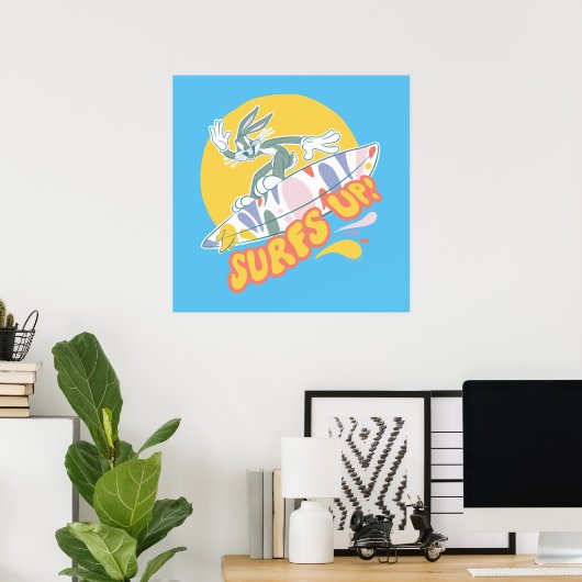BUGS BUNNY™ - Surfs Up! Poster (Heimbüro)