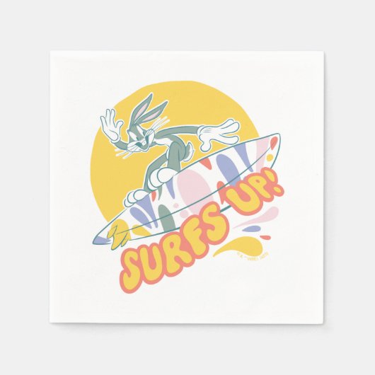 BUGS BUNNY™ - Surfs Up! Serviette (Vorderseite)