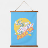 BUGS BUNNY™ - Surfs Up! Wandteppich Mit Holzrahmen (Vorderseite)