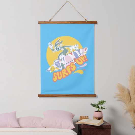 BUGS BUNNY™ - Surfs Up! Wandteppich Mit Holzrahmen (Schlafzimmer)