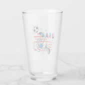 BUGS BUNNY™ Team USA Fußball Grafik Glas (Rückseite)