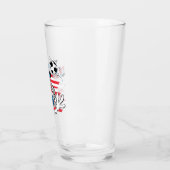 BUGS BUNNY™ Team USA Fußball Grafik Glas (Links)