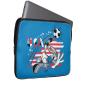BUGS BUNNY™ Team USA Fußball Grafik Laptopschutzhülle (Vorne Rechts)