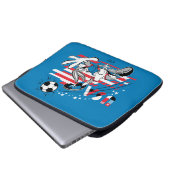 BUGS BUNNY™ Team USA Fußball Grafik Laptopschutzhülle (Vorne Knopf)
