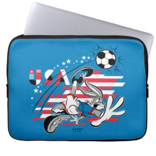 BUGS BUNNY™ Team USA Fußball Grafik Laptopschutzhülle