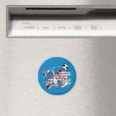BUGS BUNNY™ Team USA Fußball Grafik Magnet (In Situ (Geschirrspüler))