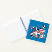 BUGS BUNNY™ Team USA Fußball Grafik Notizblock (Innenseite)