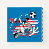 BUGS BUNNY™ Team USA Fußball Grafik Notizblock (Rückseite)