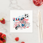 BUGS BUNNY™ Team USA Fußball Grafik Serviette (Beispiel)
