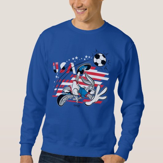 BUGS BUNNY™ Team USA Fußball Grafik Sweatshirt (Vorderseite)