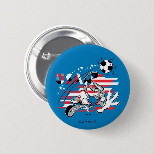 BUGS BUNNY™ Team USA Soccer Graphic Button (Vorne & Hinten)