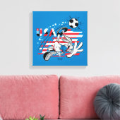 BUGS BUNNY™ Team USA Soccer Graphic Leinwanddruck (Insitu (Wohnzimmer))