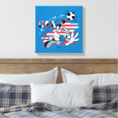 BUGS BUNNY™ Team USA Soccer Graphic Leinwanddruck (Insitu (Schlafzimmer))