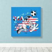 BUGS BUNNY™ Team USA Soccer Graphic Leinwanddruck (Insitu (Holzboden))