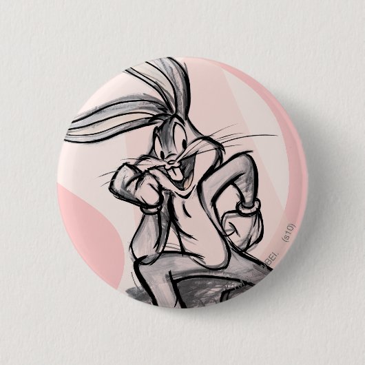 BUGS BUNNY™ Thinker Light Pink Button (Vorderseite)