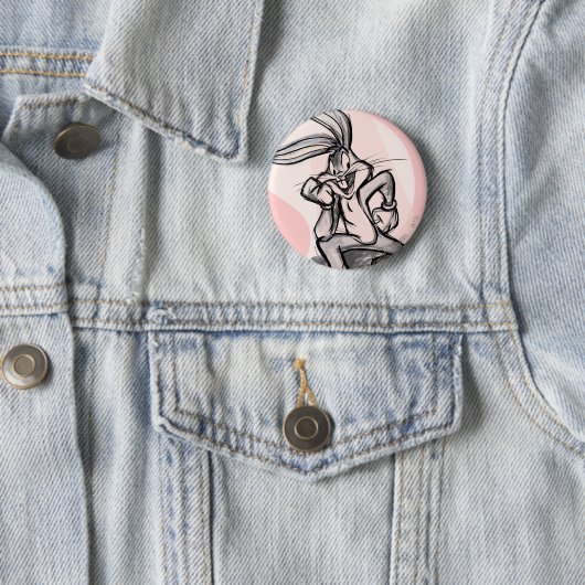 BUGS BUNNY™ Thinker Light Pink Button (Beispiel)