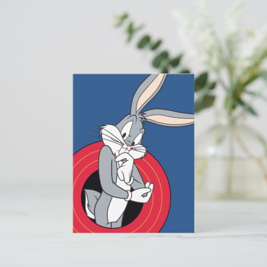 BUGS BUNNY™ Through LOONEY TUNES™ Rings Postkarte (Stehend Vorderseite)